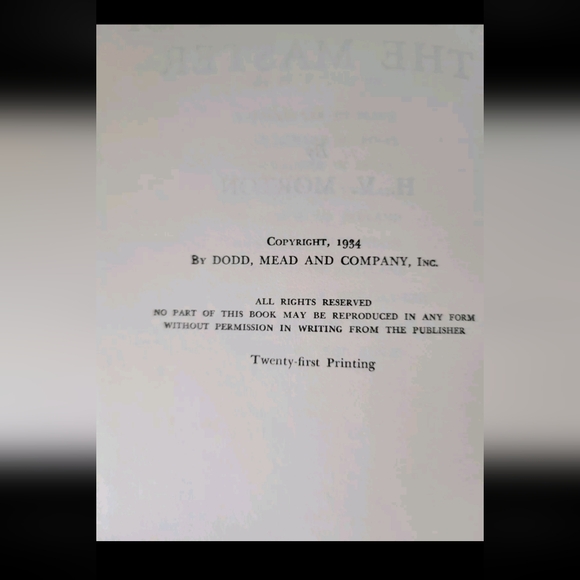 Vintage In The Steps Of The Master, H.V. Morton, 1934 Hardcover Book - Picture 6 of 9